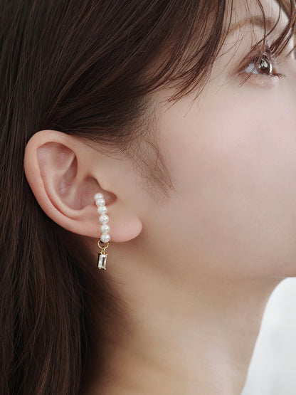 パールラインカーブイヤーカフ