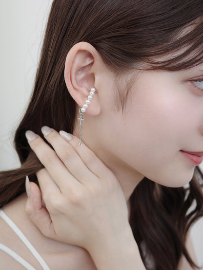 パールラインカーブイヤーカフ