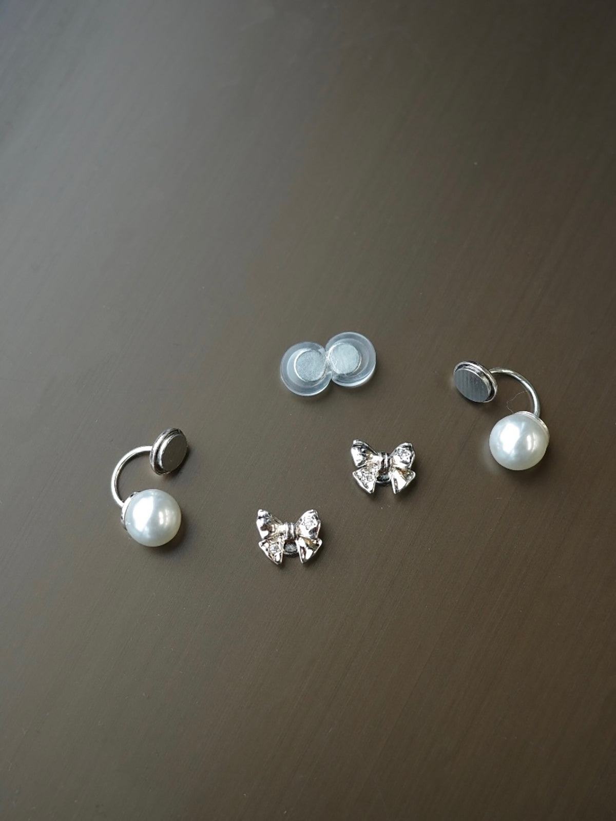 2wayルミエリボンマグネットピアス