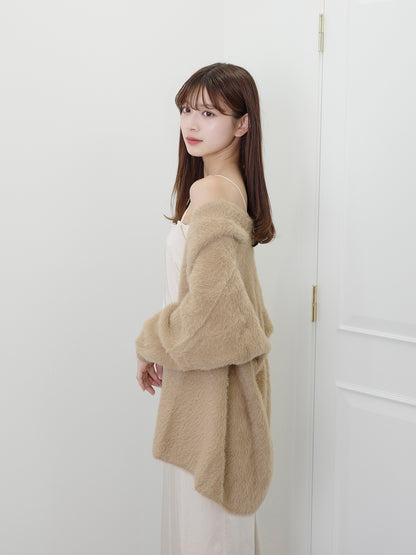 ファーライクカーディガン