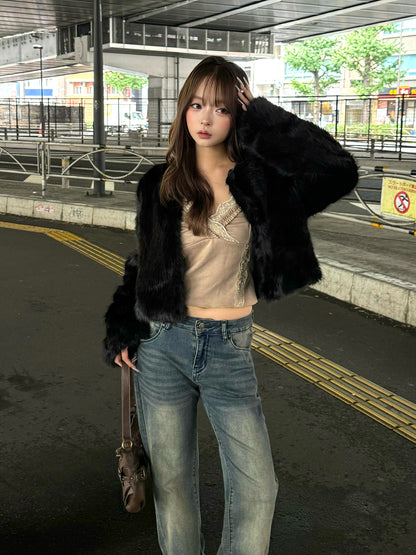 ウォッシングセミフレアデニムパンツ