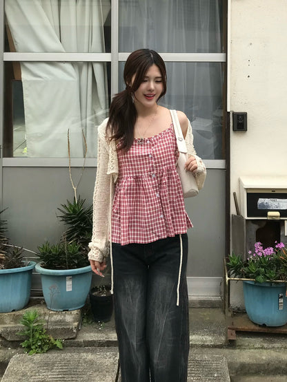サイドステッチストレートデニムパンツ