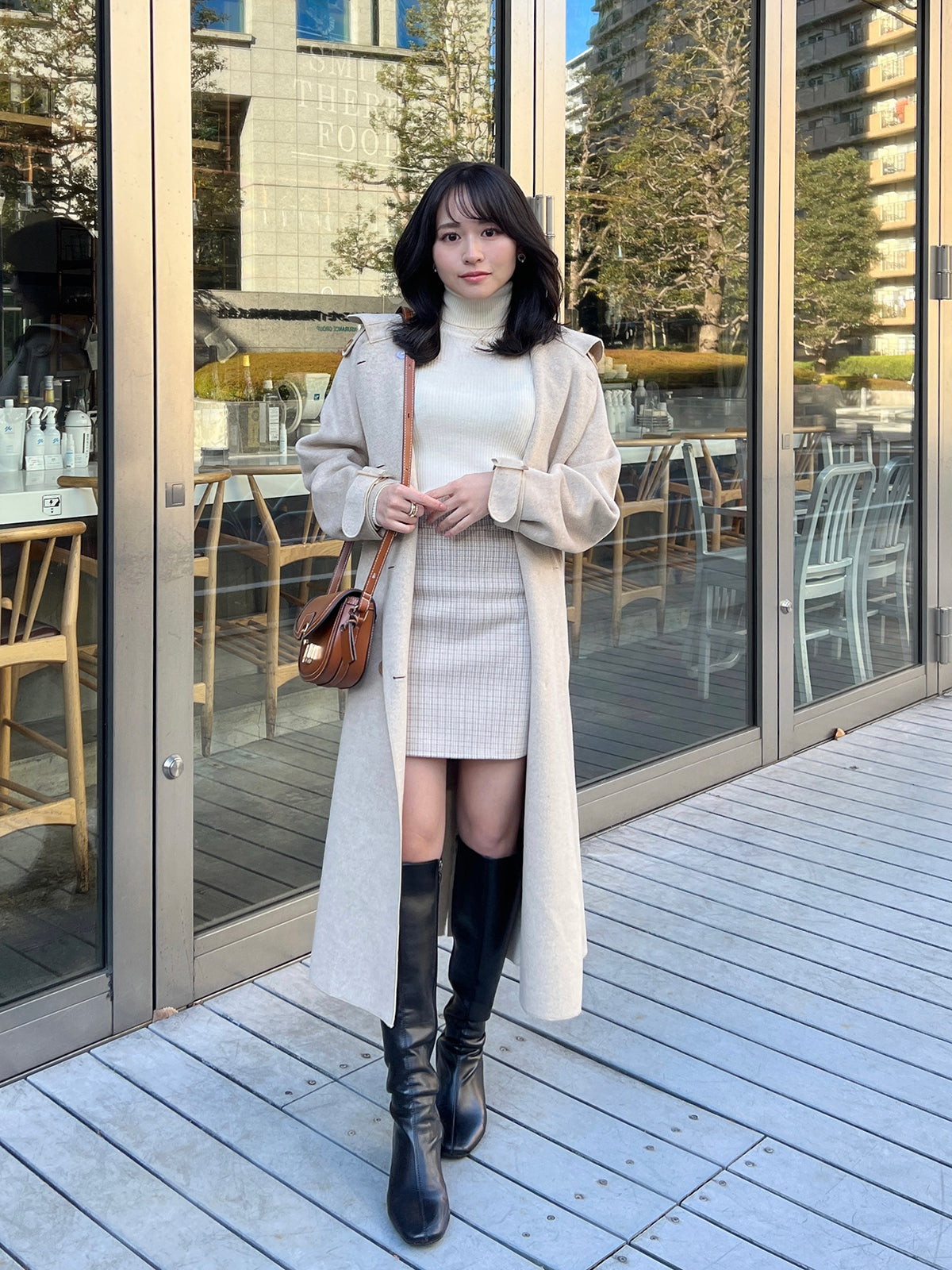 Retro Check Mini Skirt