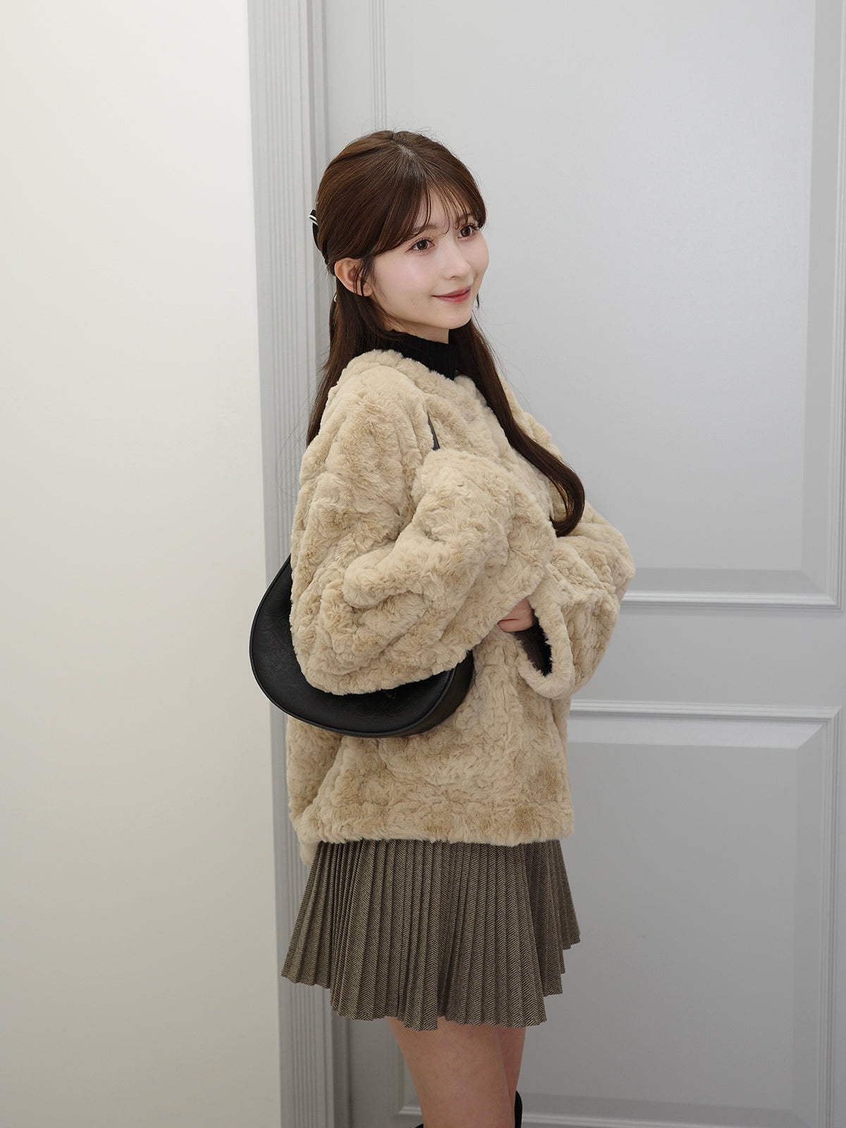 ソフトファータッチボタンコート