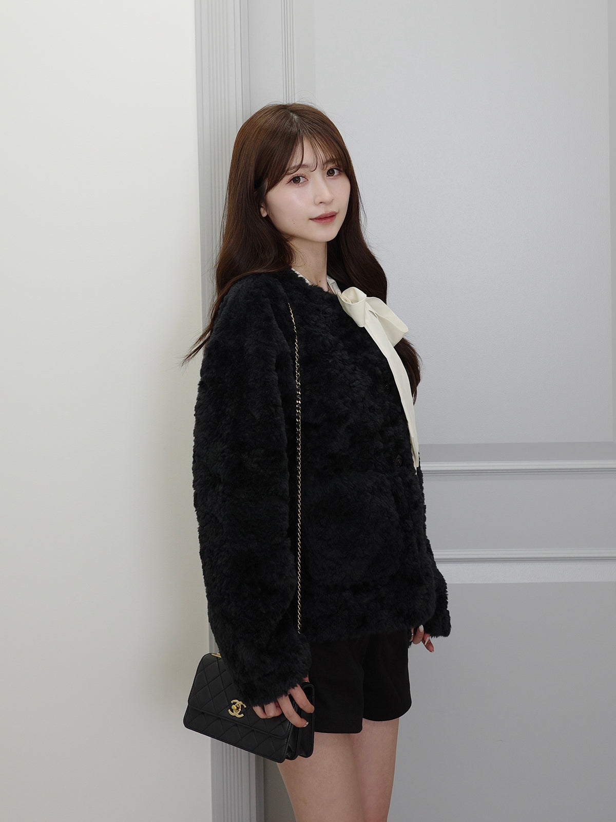 ソフトファータッチボタンコート