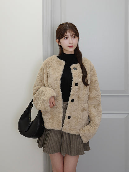 ソフトファータッチボタンコート