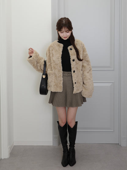 ソフトファータッチボタンコート