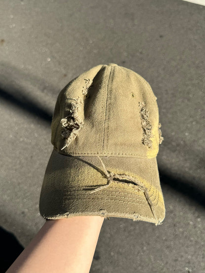 Vintage-like distressed cap