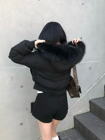 ハイウエストダブルボタンショートパンツ