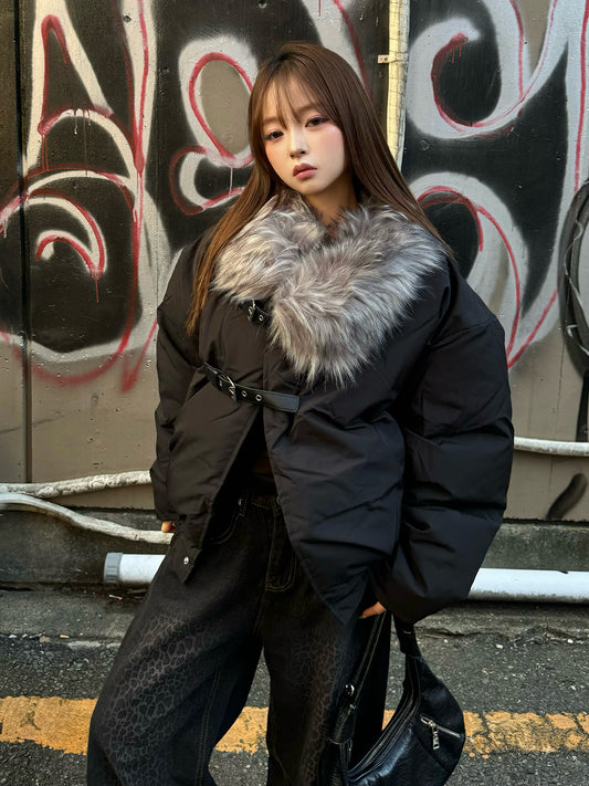 ベルトストラップファータッチカラーブルゾン