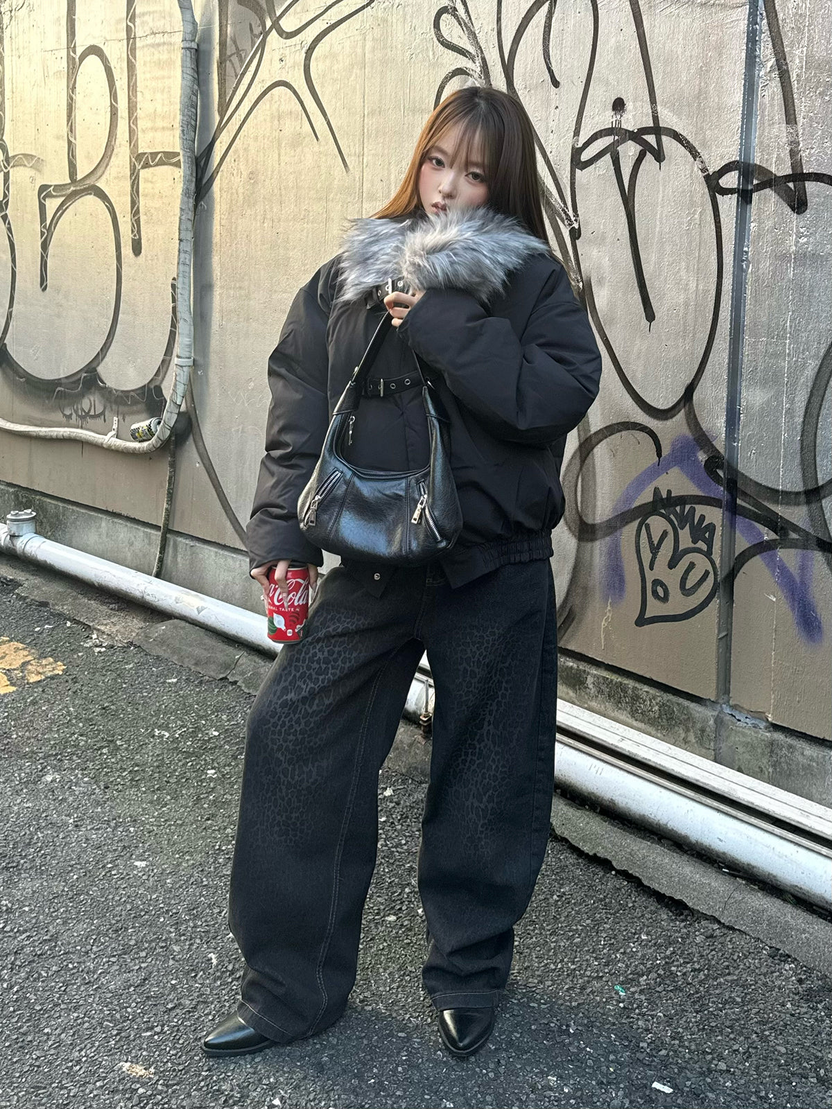 ベルトストラップファータッチカラーブルゾン