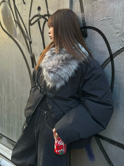 ベルトストラップファータッチカラーブルゾン