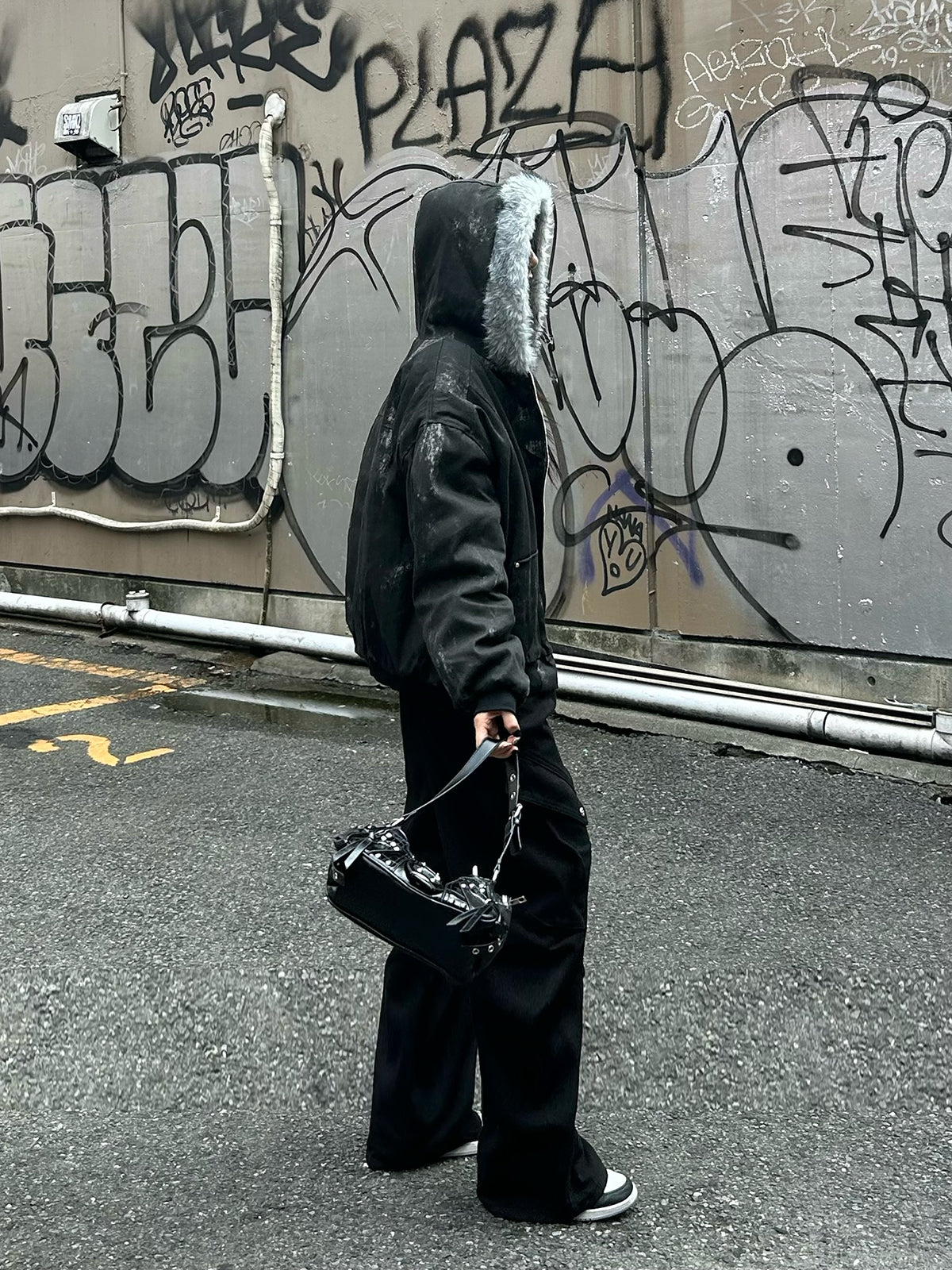 ダーティウォッシュファータッチブルゾン