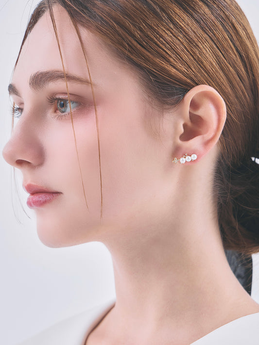 PEARL FLOWER EARRINGS