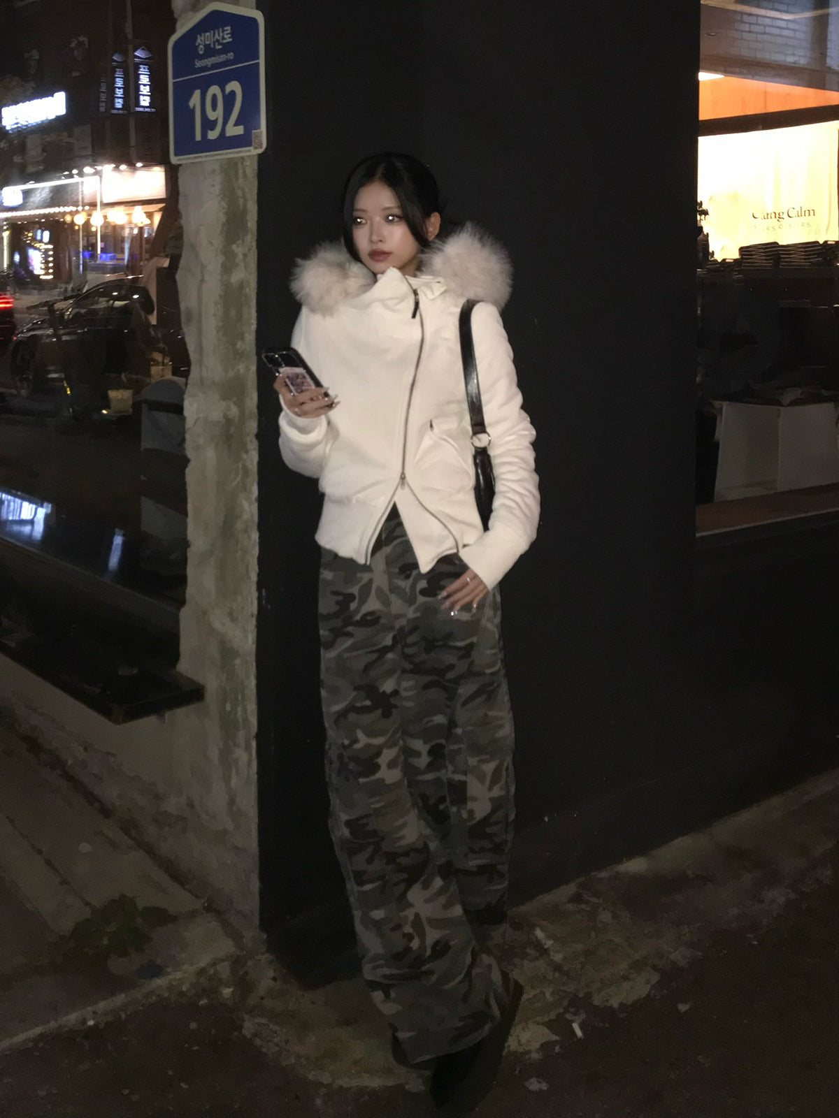 ファータッチフーディーライダースジャケット