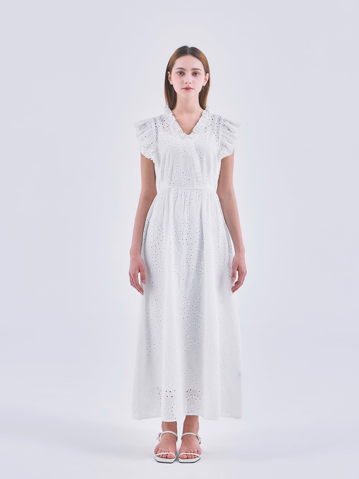 EYELET LACE DRESS