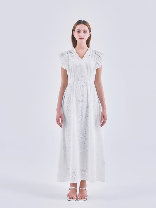 EYELET LACE DRESS