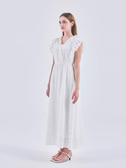EYELET LACE DRESS
