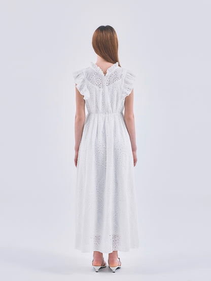 EYELET LACE DRESS