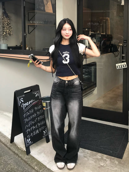 ラグランリボンスリーブTシャツ
