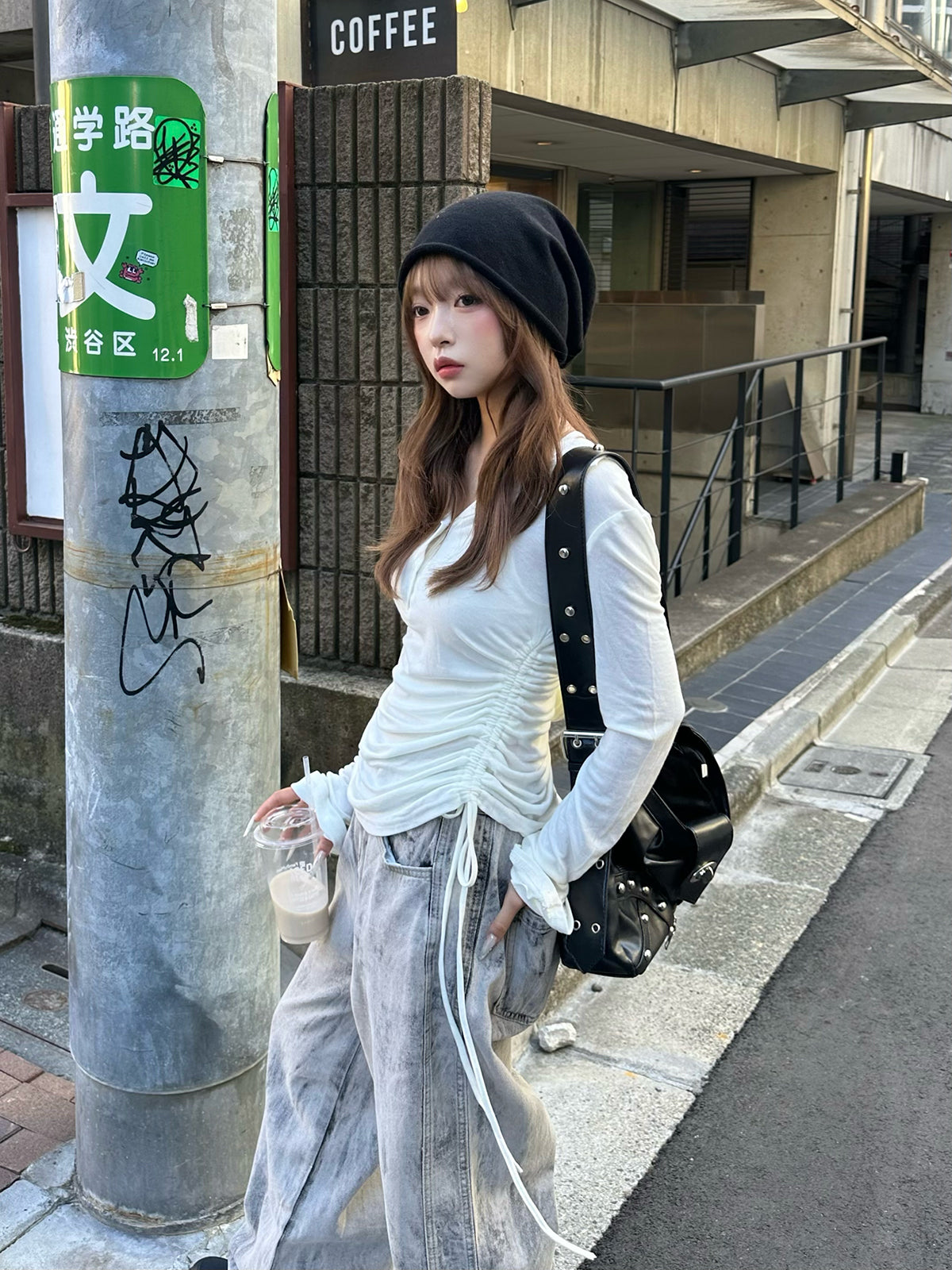 ドロストフーディーカットソー