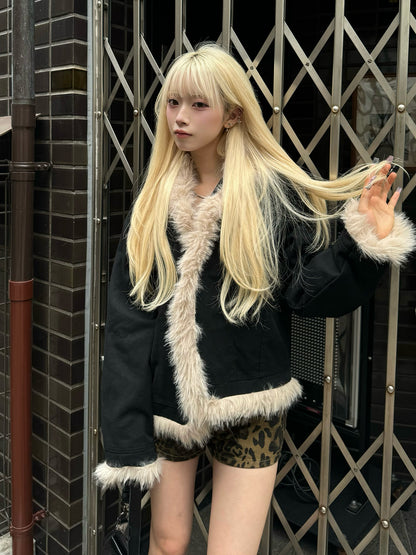 ファータッチミドルデニムジャケット