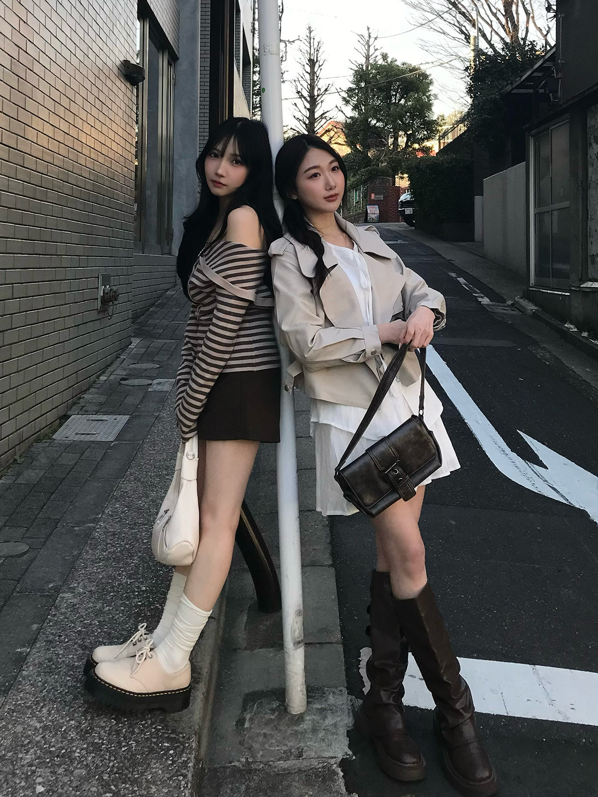 皮革触感大翻领夹克