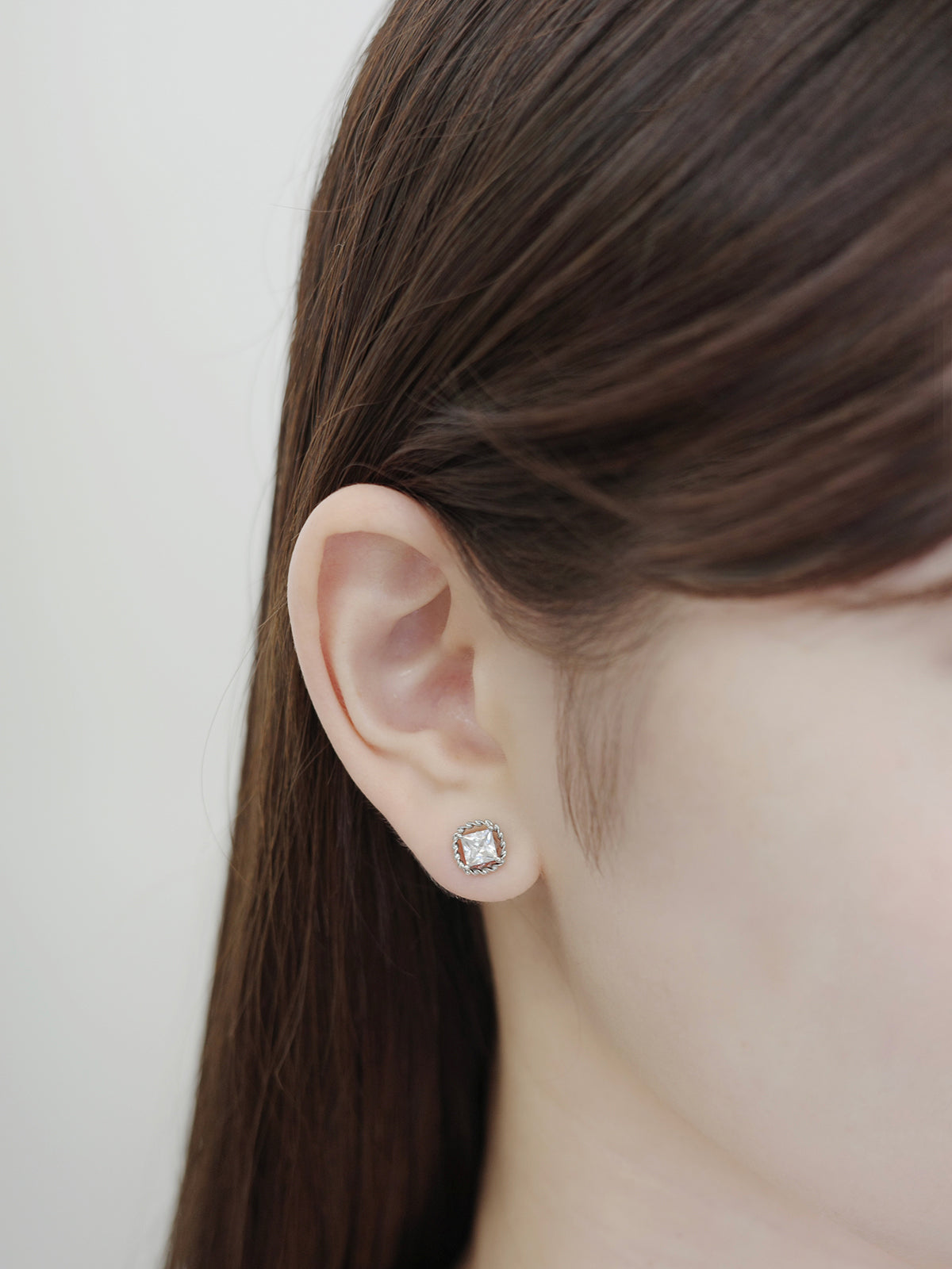 2wayツイストビジューマグネットピアス