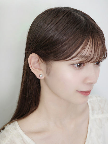 2wayツイストビジューマグネットピアス