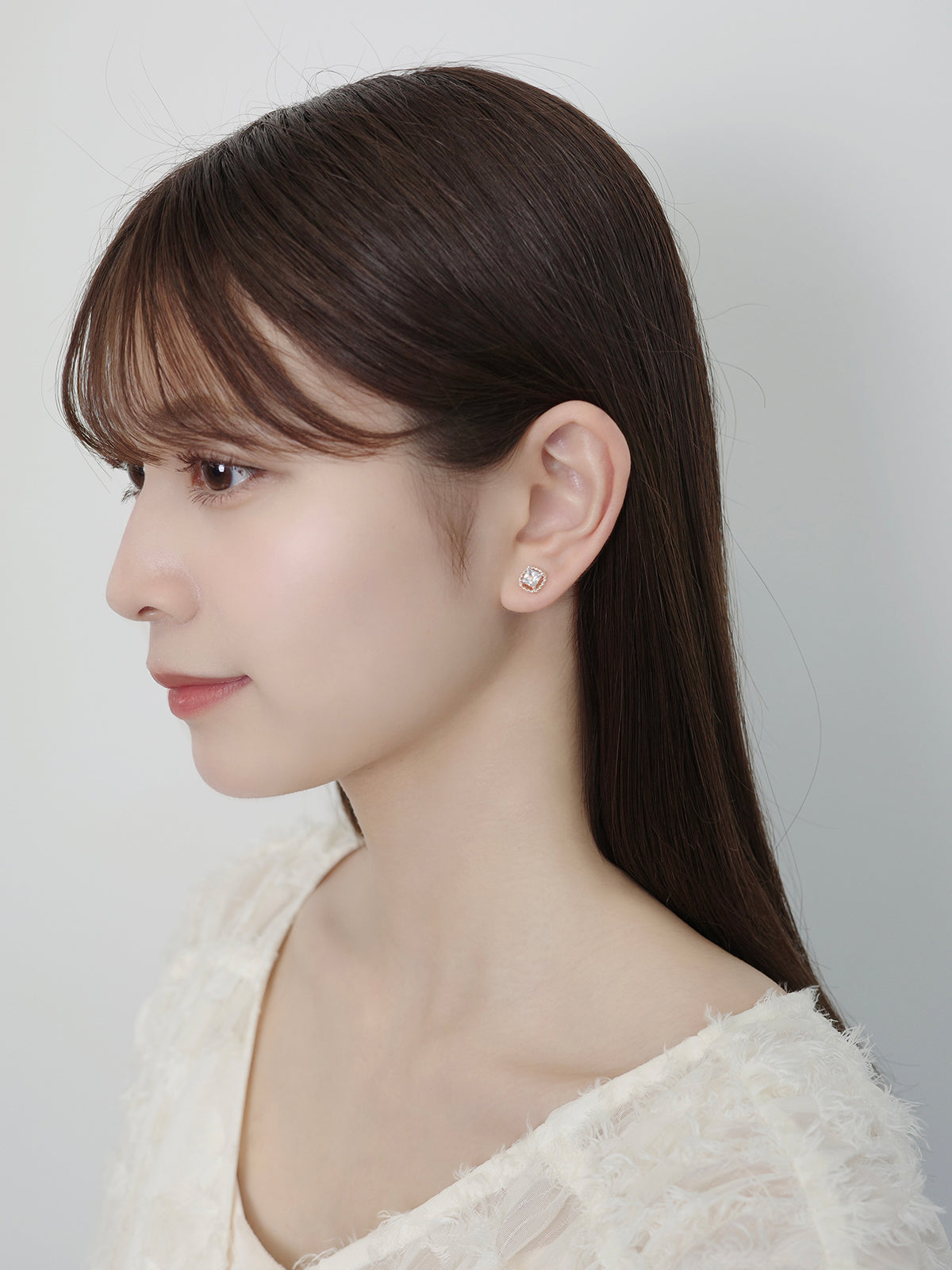 2wayツイストビジューマグネットピアス