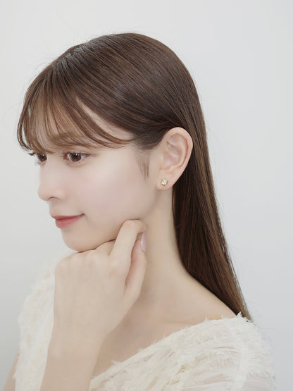 2wayツイストビジューマグネットピアス