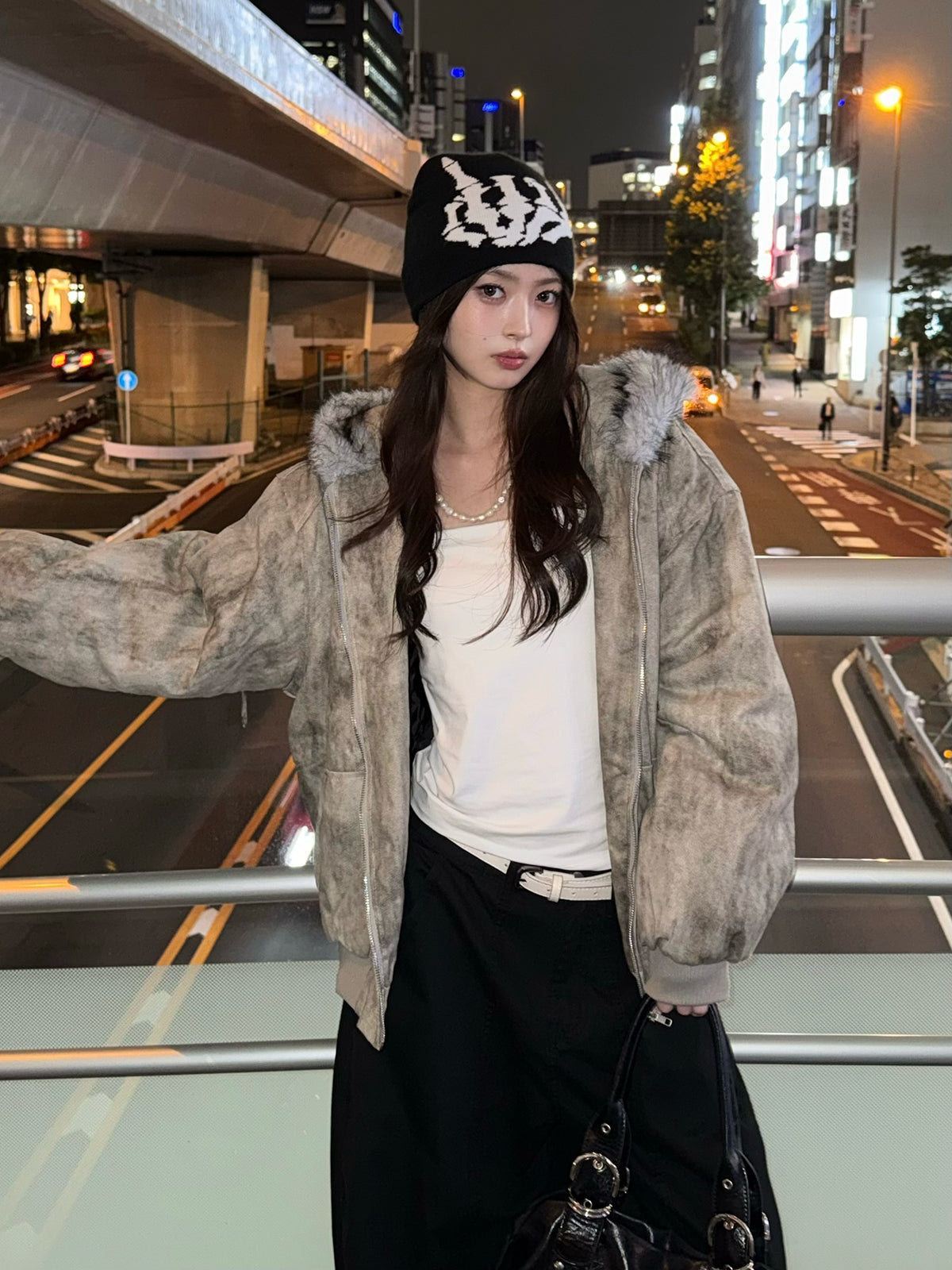 ダーティウォッシュファータッチブルゾン