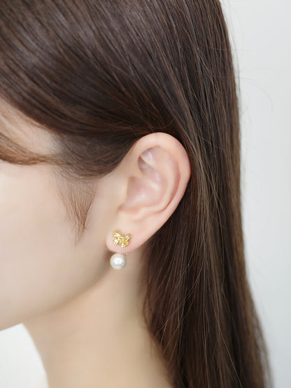 2wayルミエリボンマグネットピアス