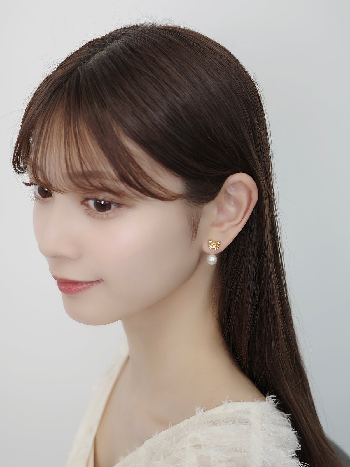 2wayルミエリボンマグネットピアス
