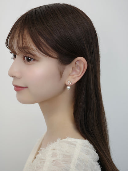 2wayルミエリボンマグネットピアス