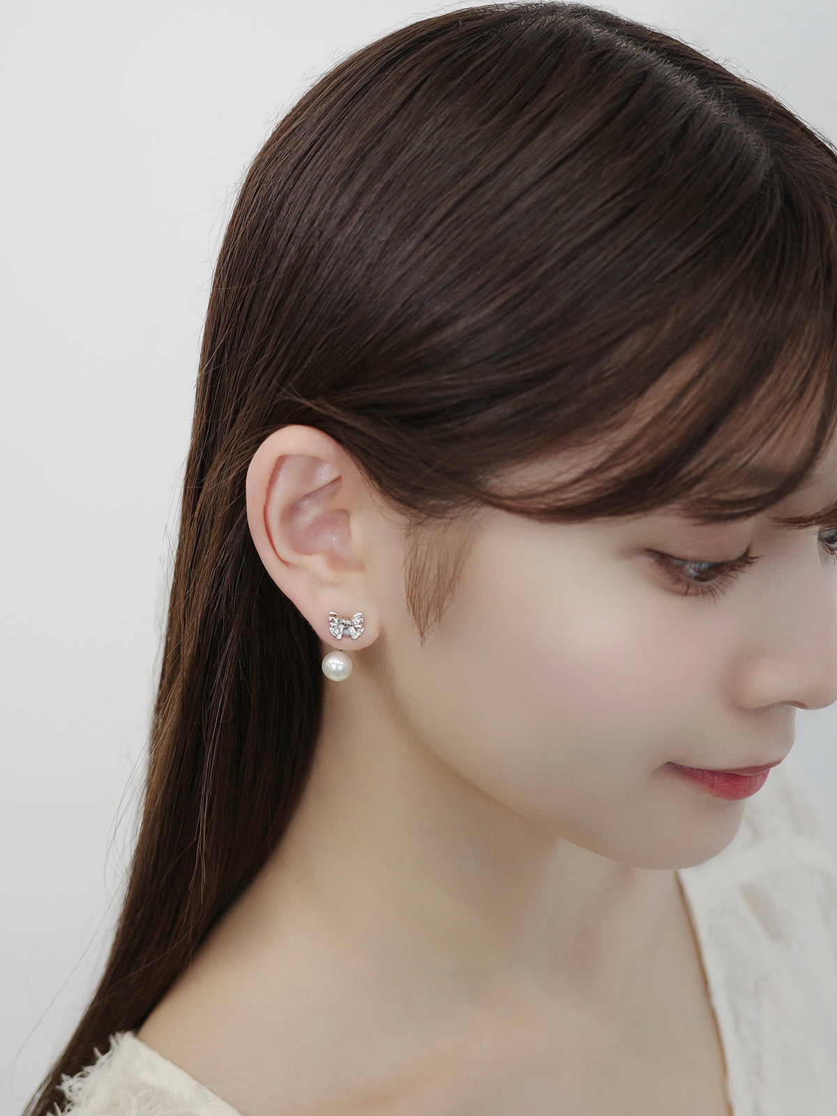 2wayルミエリボンマグネットピアス