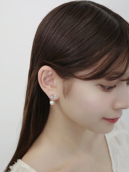 2wayルミエリボンマグネットピアス