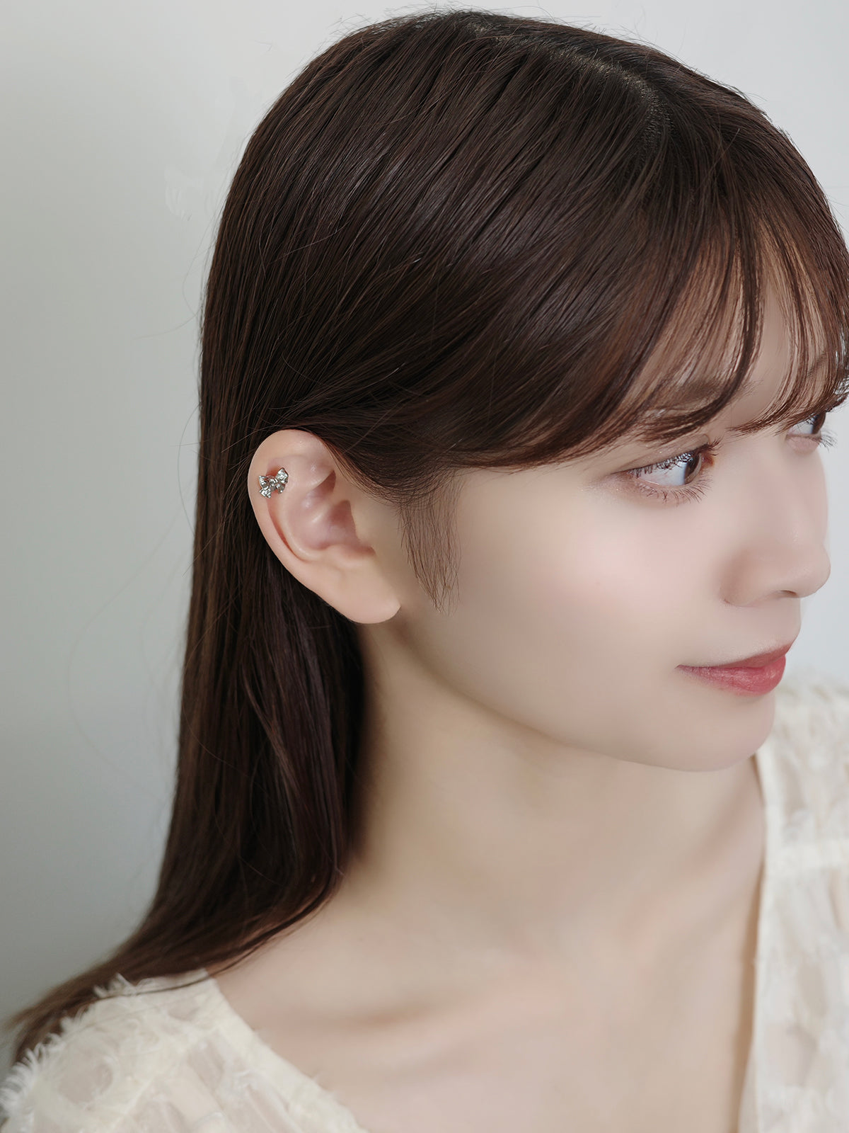 2wayルミエリボンマグネットピアス