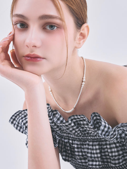 GRADATION PEARL NECKLACE