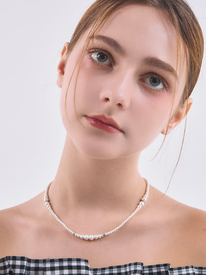 GRADATION PEARL NECKLACE