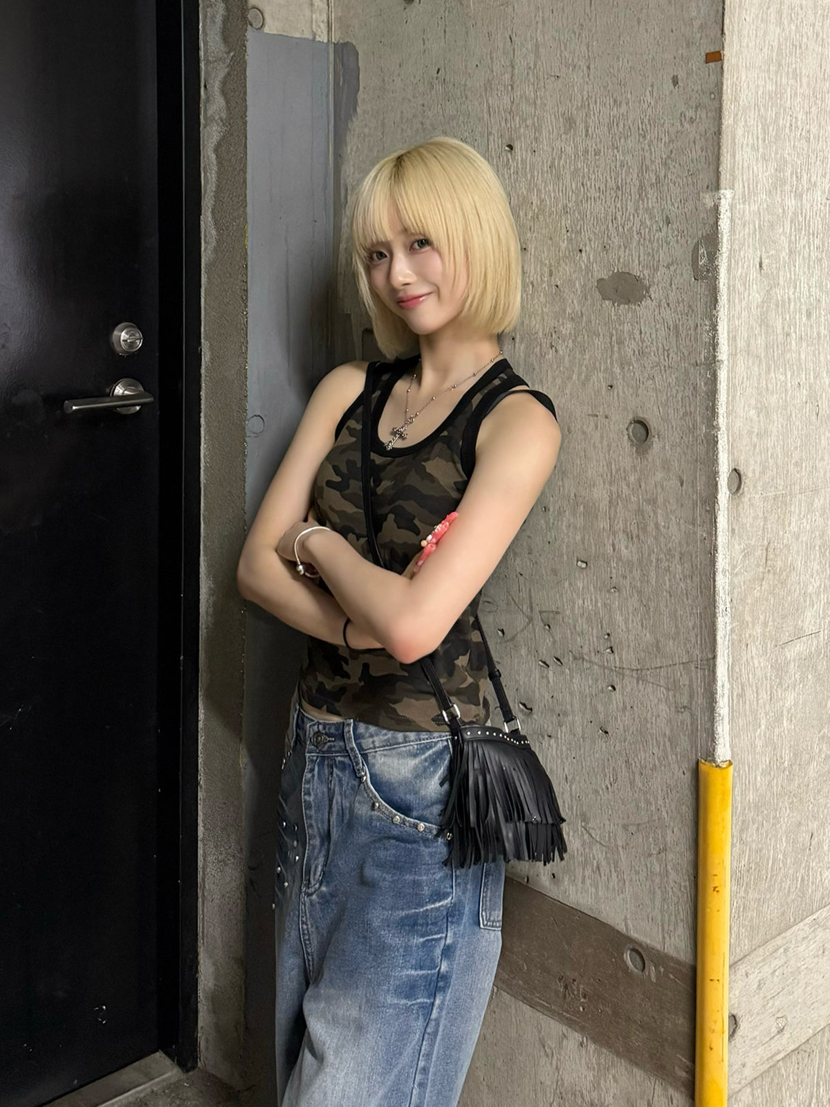カモフラージュタンクトップ