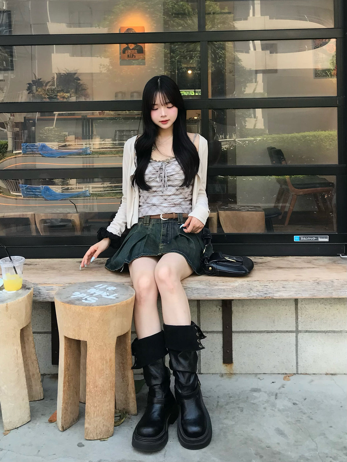 检查吊带套装开衫