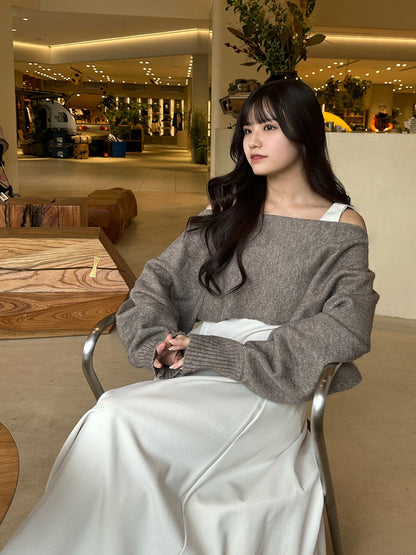 Flared dress knit set