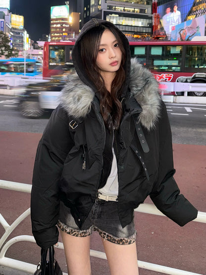 ベルトストラップファータッチカラーブルゾン