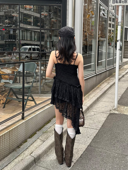 フラワーレースイレヘムワンピース
