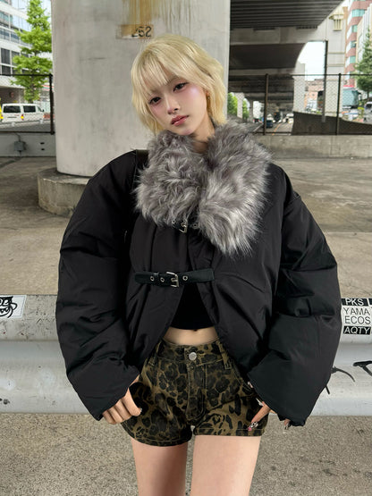 ベルトストラップファータッチカラーブルゾン