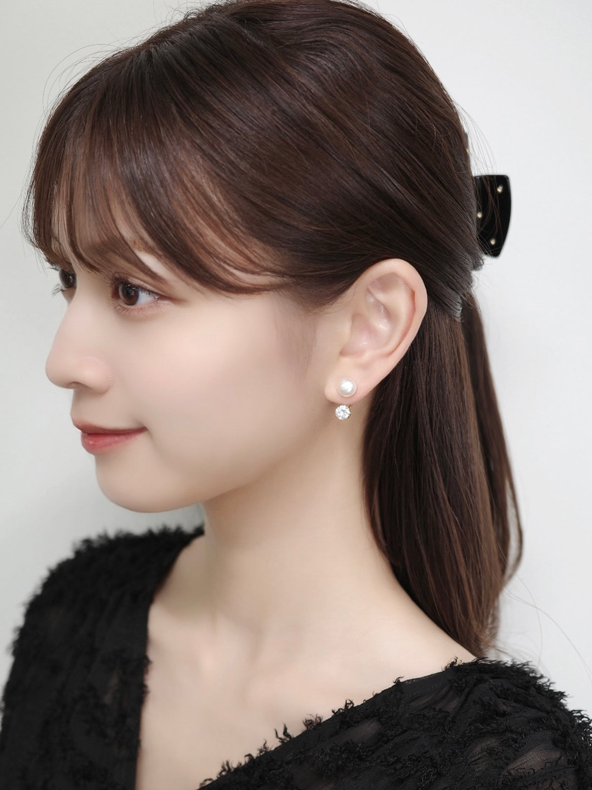 2wayパールマグネットピアス