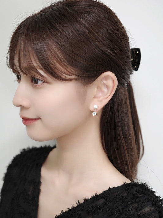 2wayパールマグネットピアス