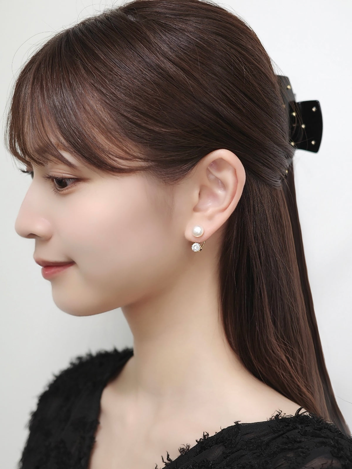 2wayパールマグネットピアス