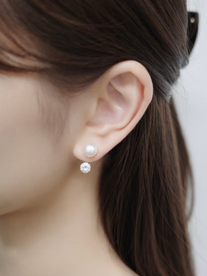 2wayパールマグネットピアス